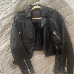 All saints  Leather Jacket